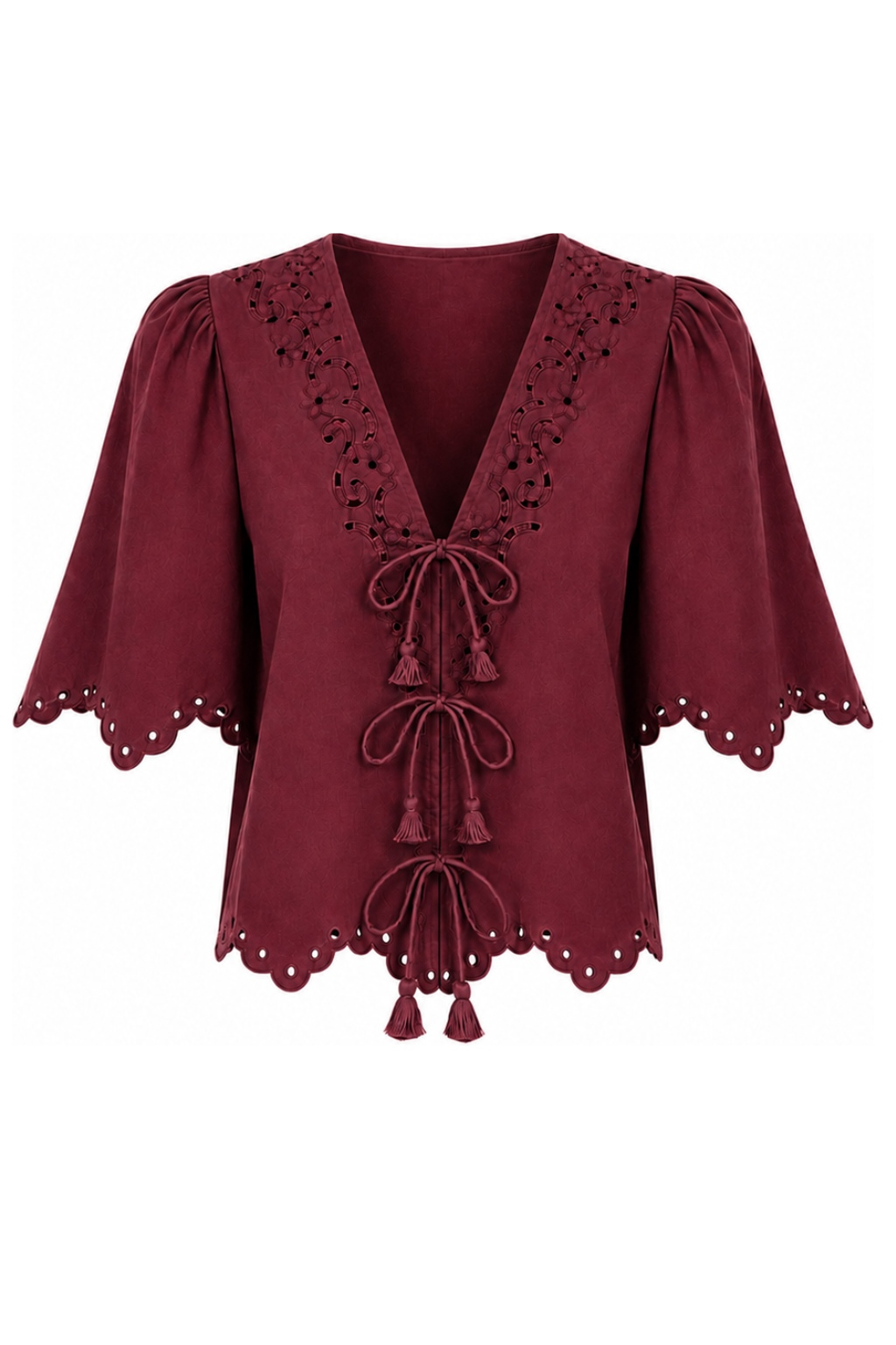 Belle Maroon Top