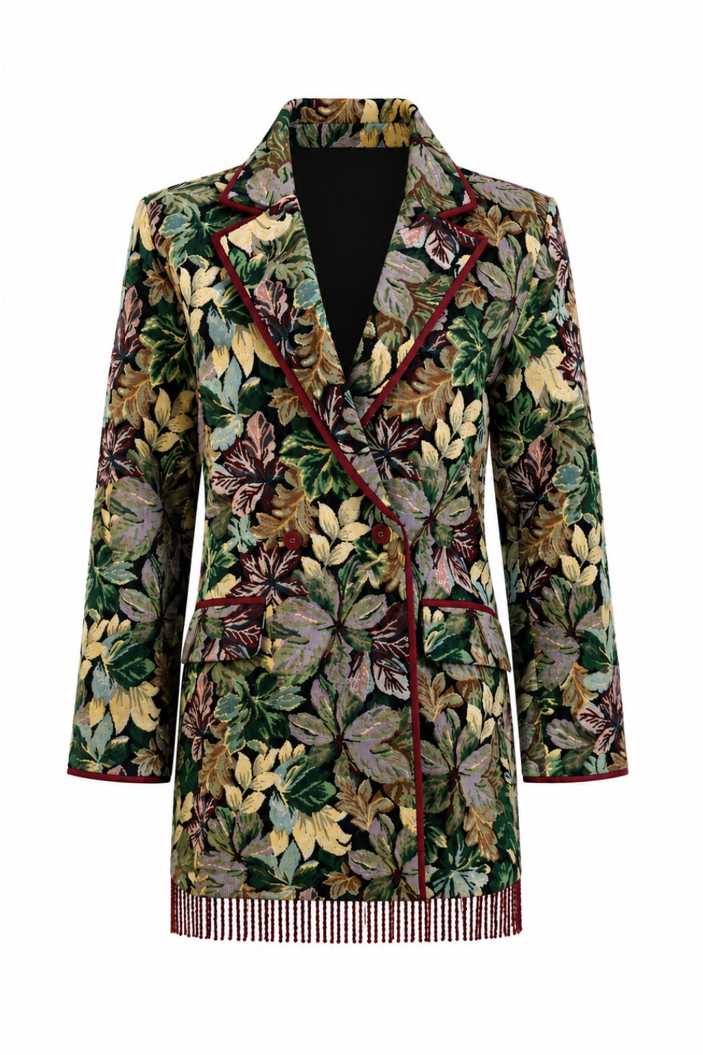 Blazer Leaf and Loom Fringe Mini Dress