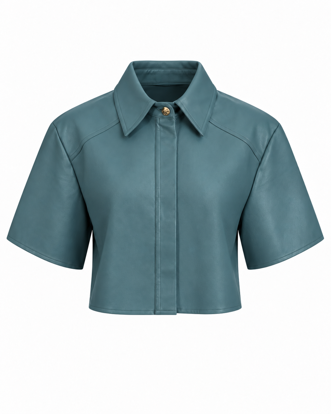 Boston Sage Leather Top