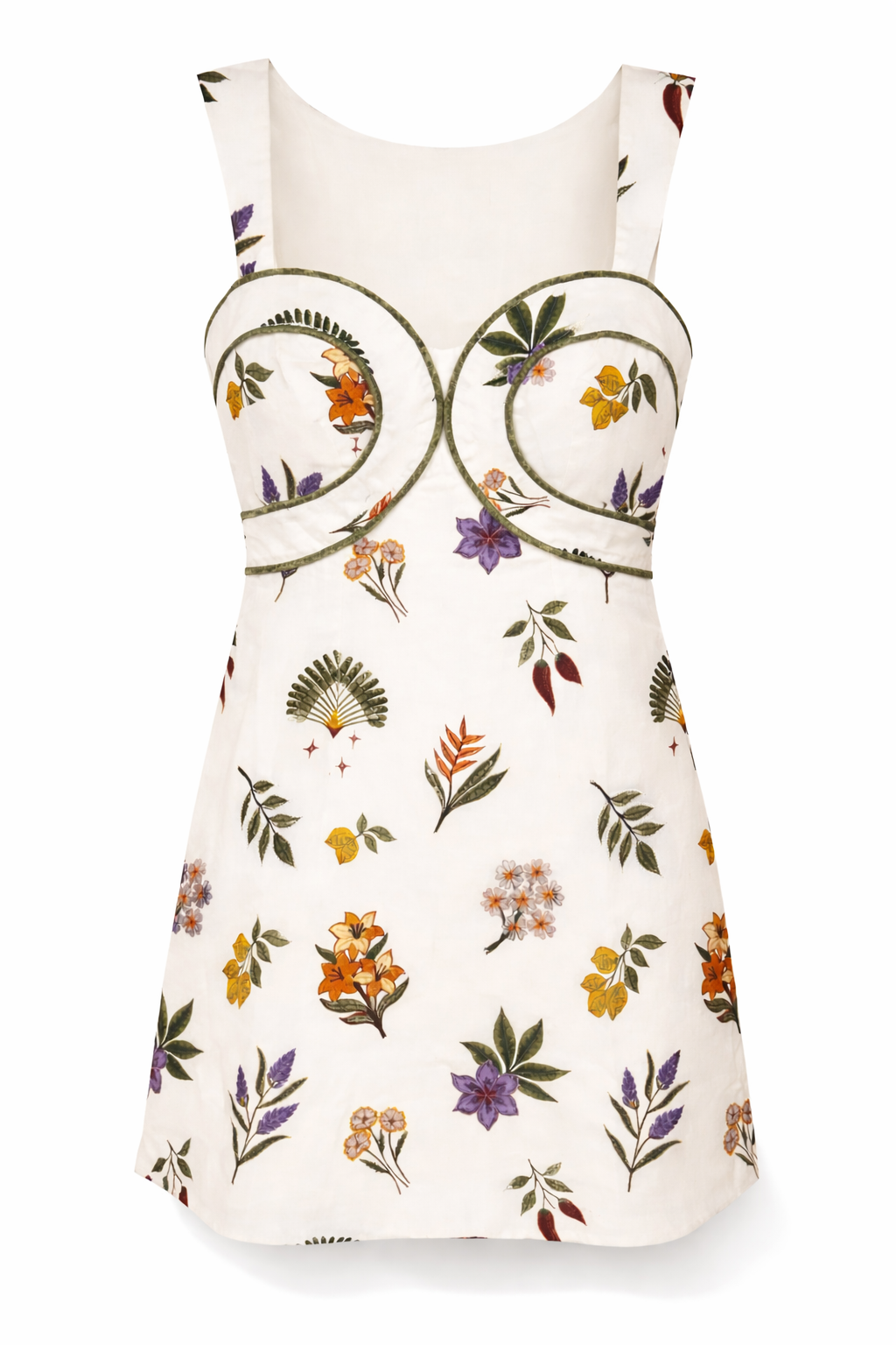 romantic floral cotton linen mini callie dress Callie Pink Petal Floral Mini Dress LARGE