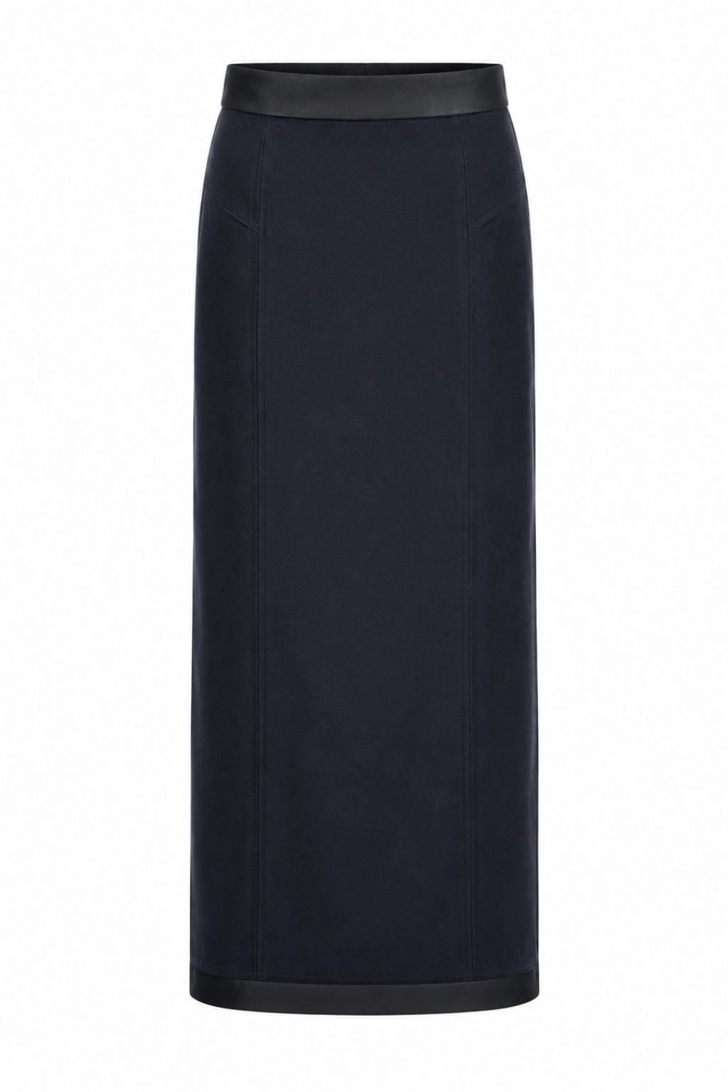 Cassie Navy Suede Skirt