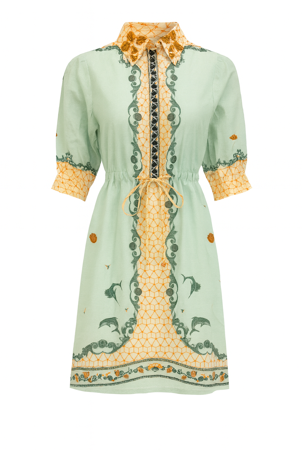anna cate dresses Anna Cate Paisley Stripe Dalton Midi Dress Paisley Stripe / M