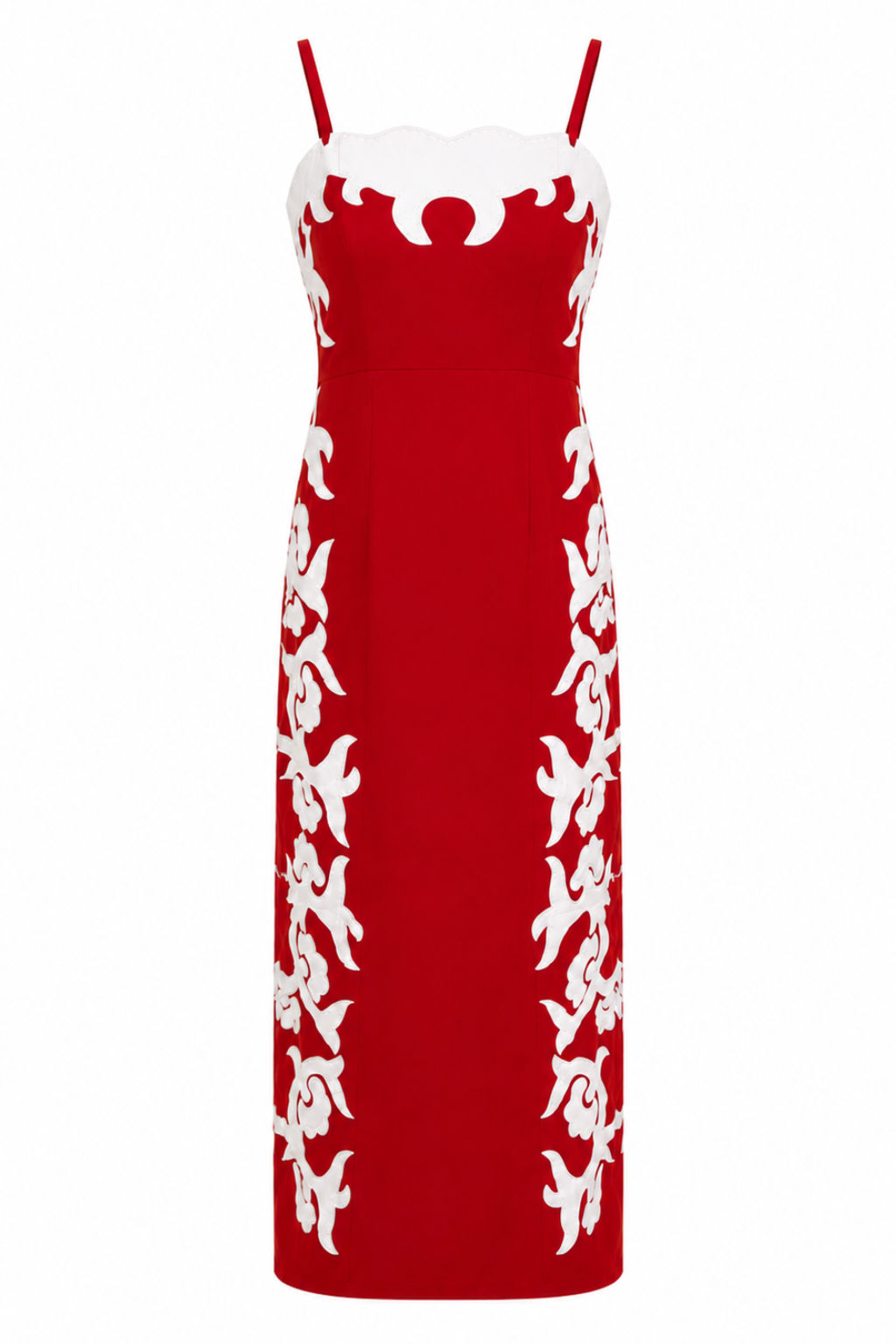 Denver Bright Red Midi Dress