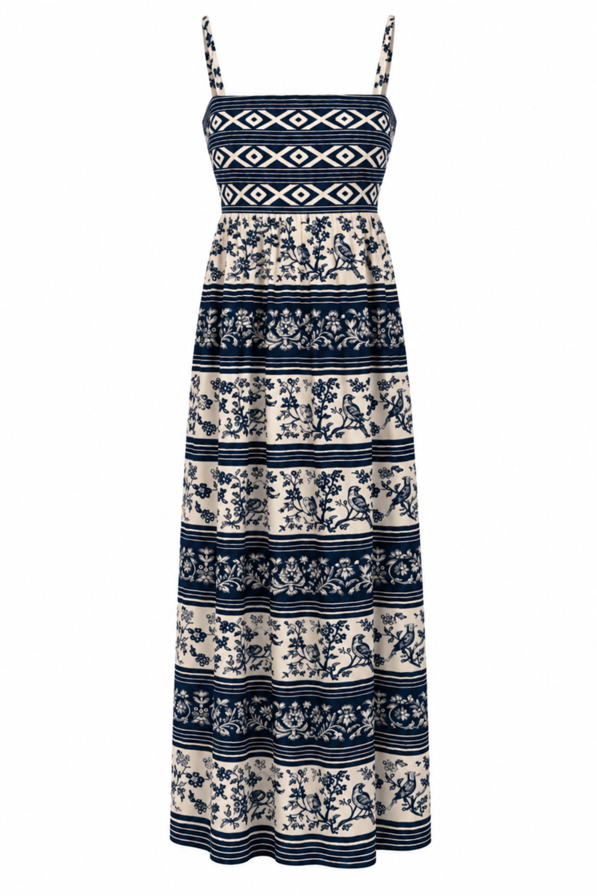 Nova Menagerie Stripe Midi Dress