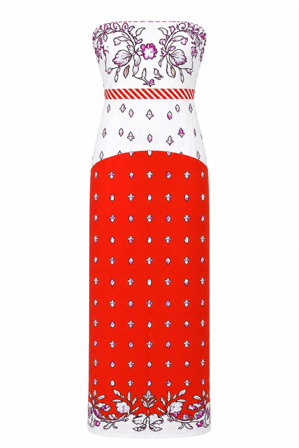 midi floral summer dresses Hampton Stitch Strapless Dress Size:46 X-Long PO153 Lulus Strapless Cutout U-Bar For added practicality