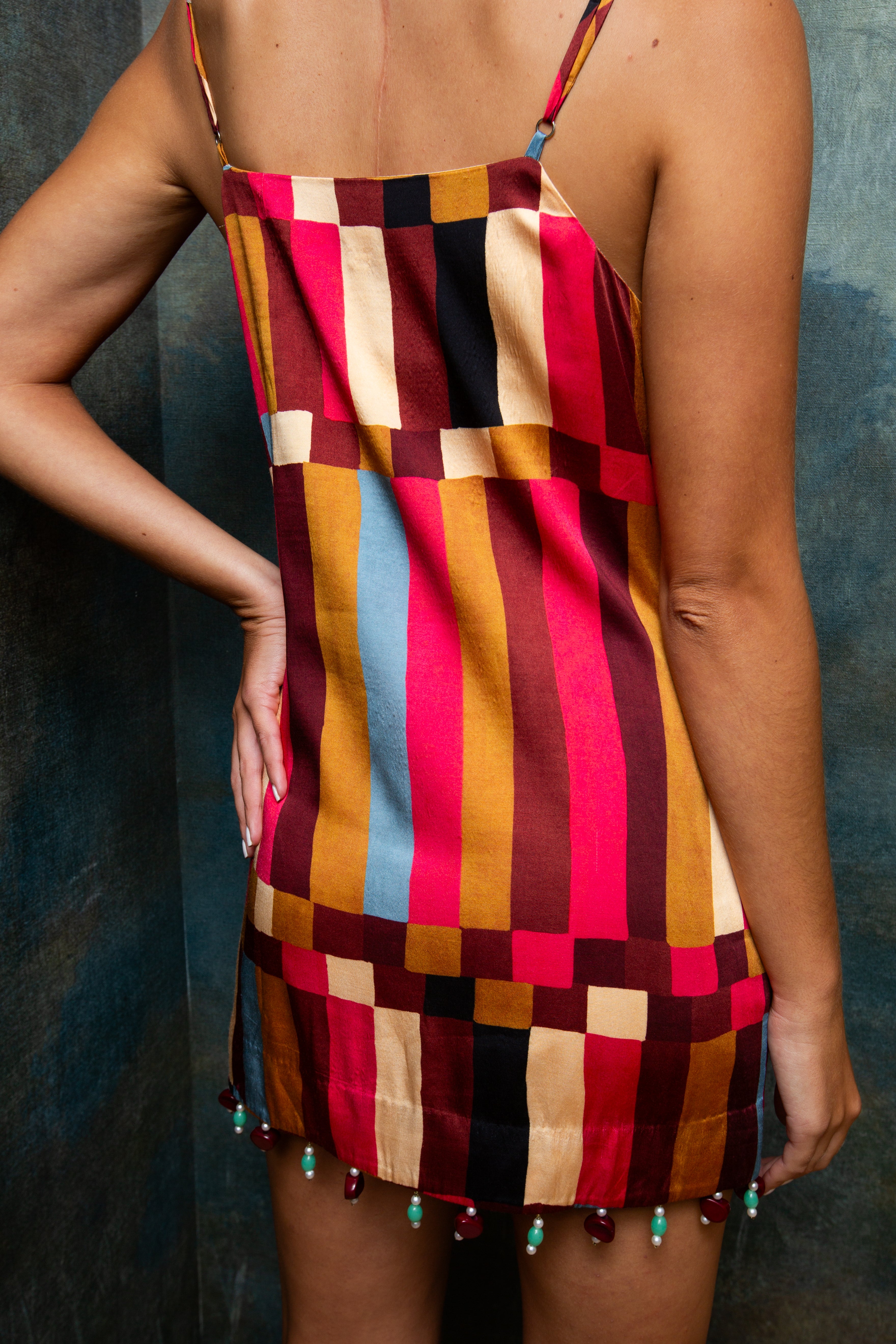 Harper Autumn Stripe Mini Dress