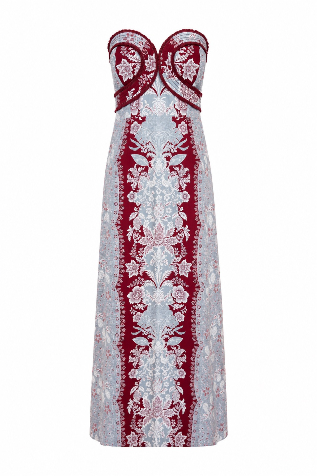 Hayden Frost Floral Strapless Midi Dress