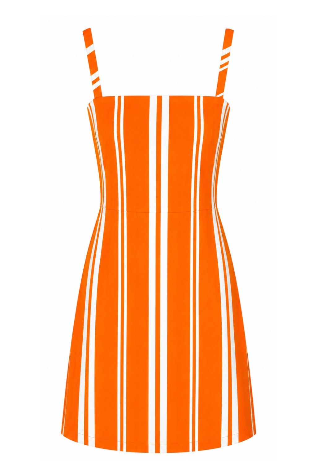 Jarden Bright Orange Stripe Mini Dress