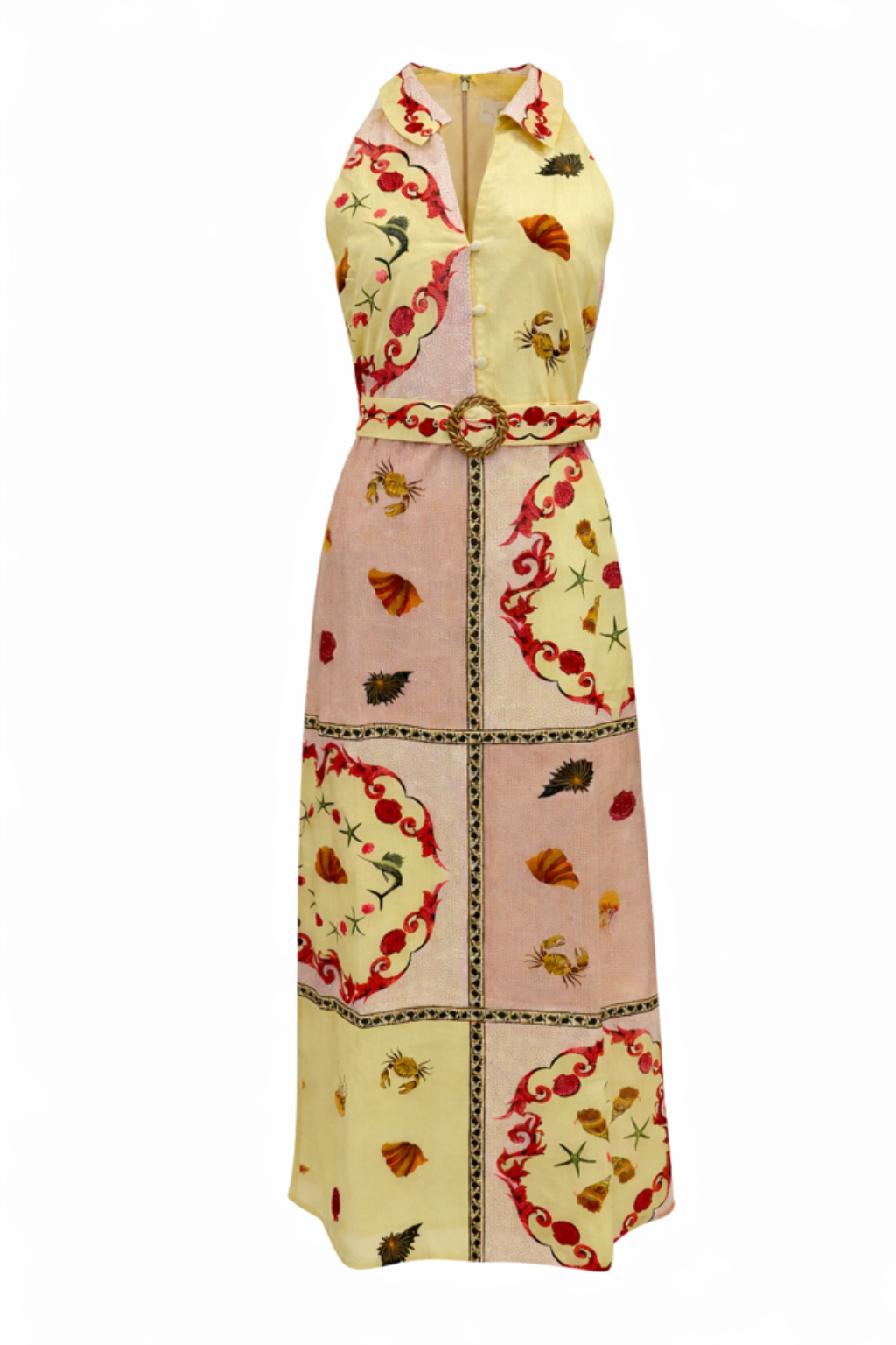 Jill Blush Shell Midi Dress