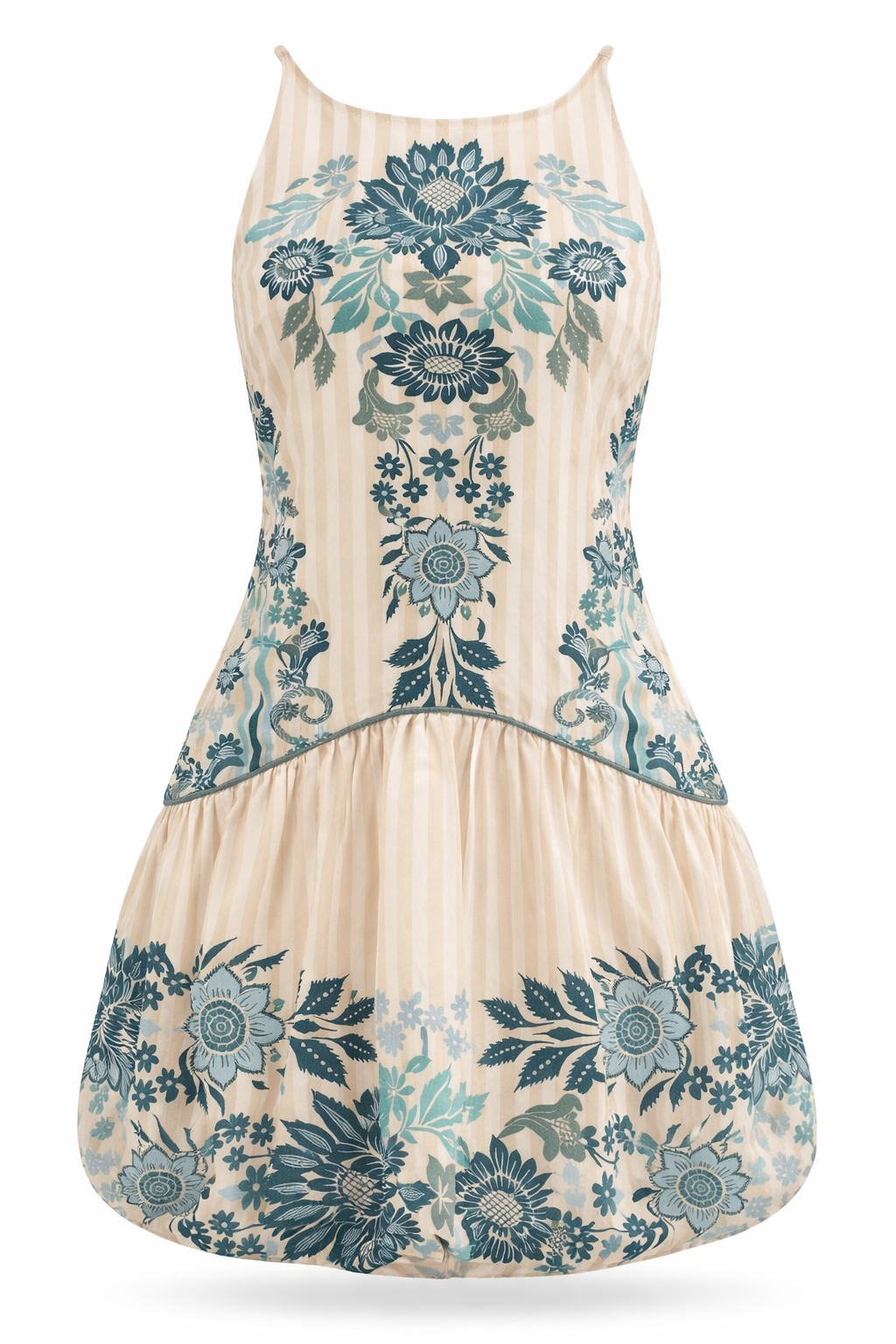 paisley cocktail dress Cinq A Sept Women's Paisley Bloom Embroidered Dress - Blue - Size 2