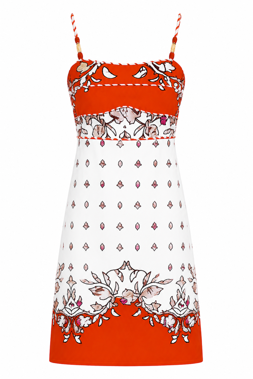Lauryn Summer Stitch Floral Mini Dress