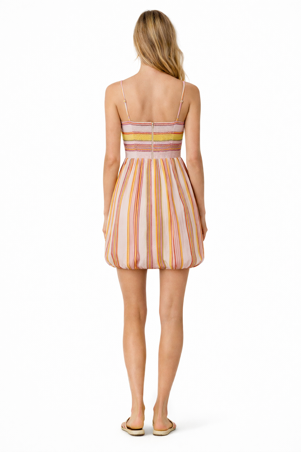 Lora Candy Stripe Mini Dress