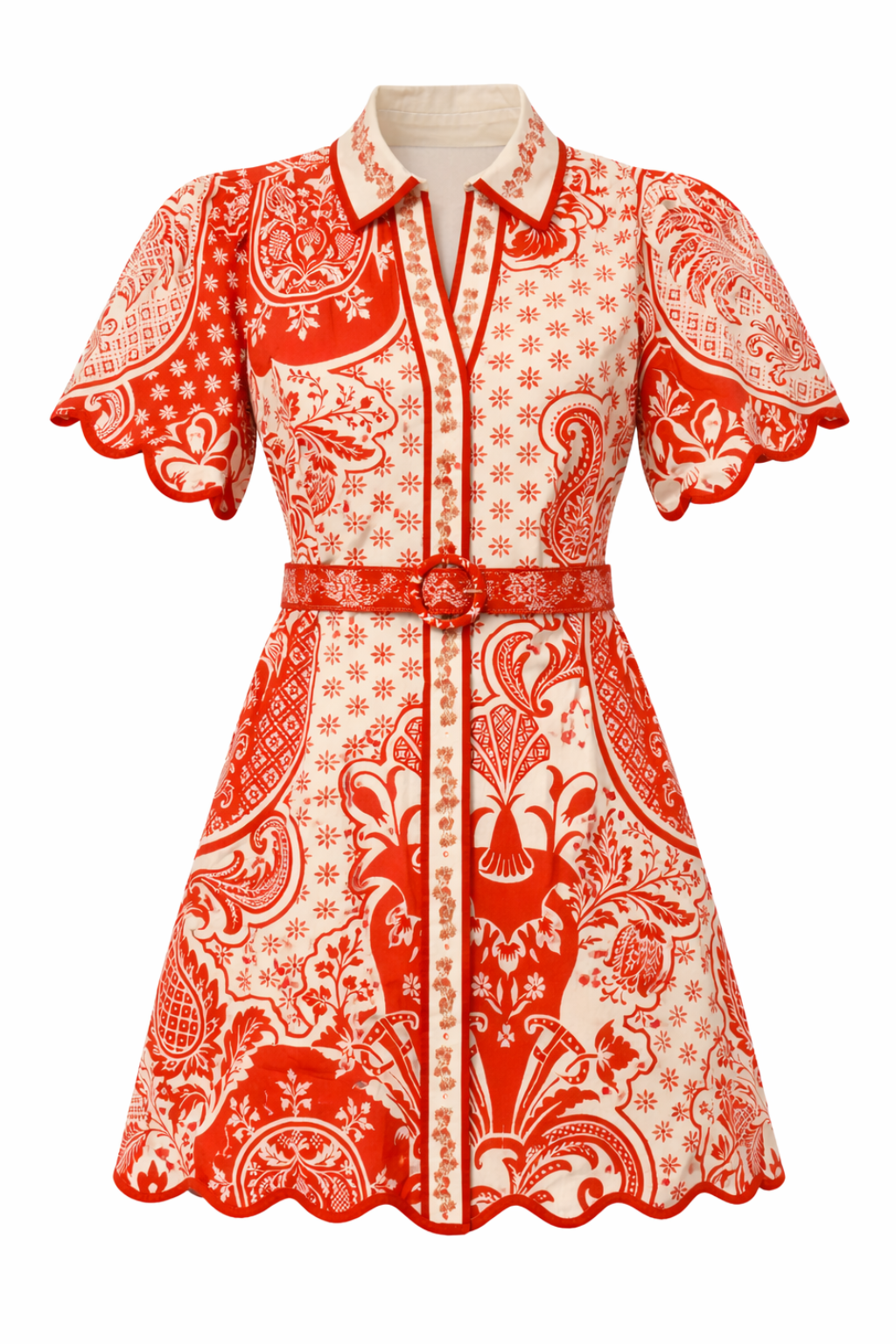 Poppy Summer Punch Paisley Mini Dress