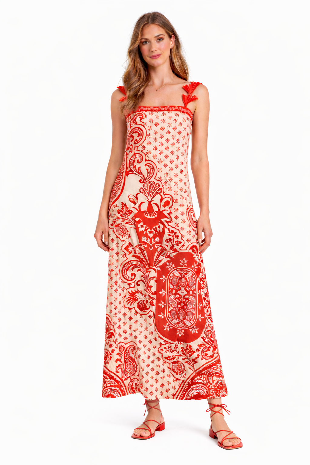 Raleigh Summer Punch Paisley Midi Dress