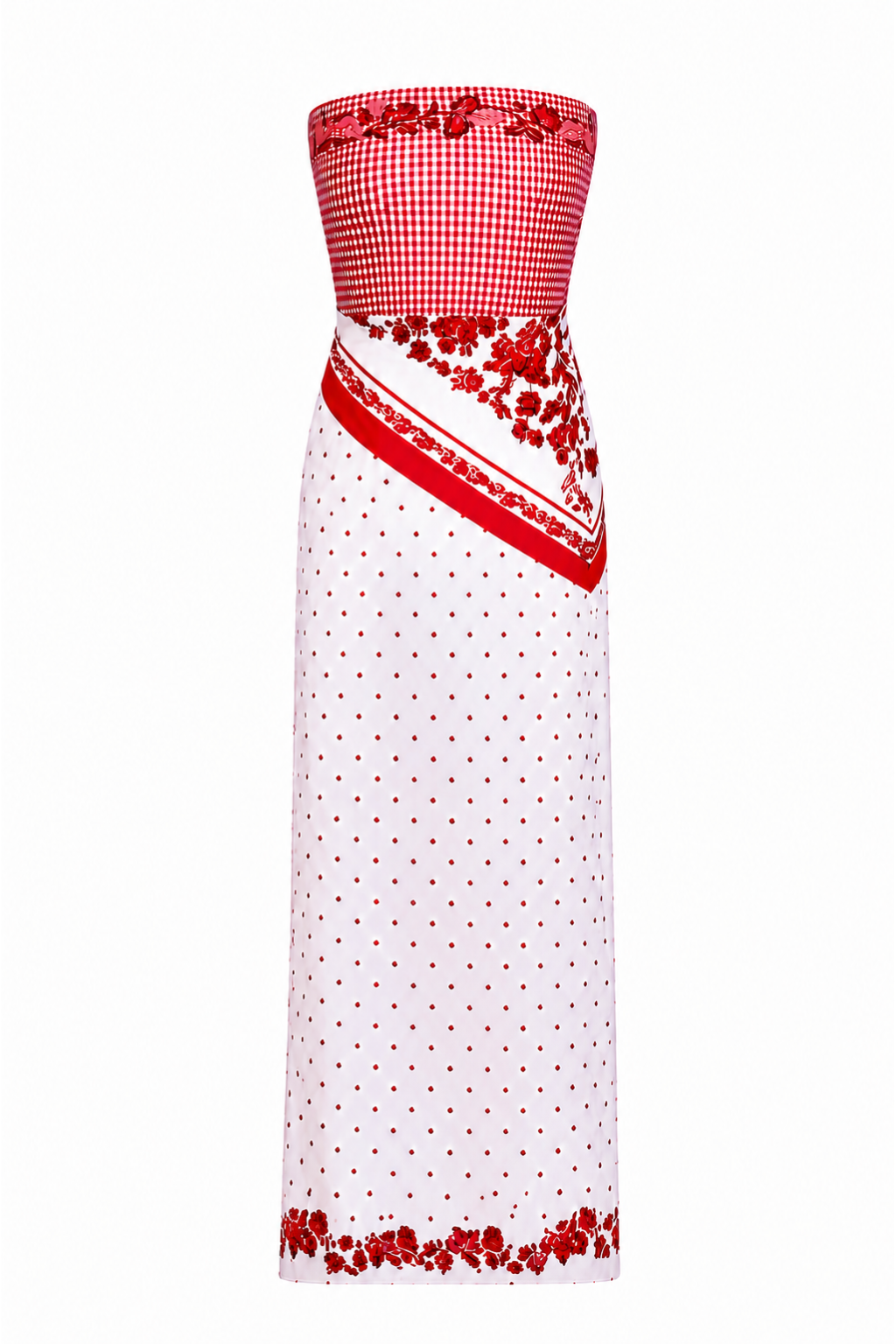 strapless brunch dress Warren Summer Floral Midi Size:XL (16-18)