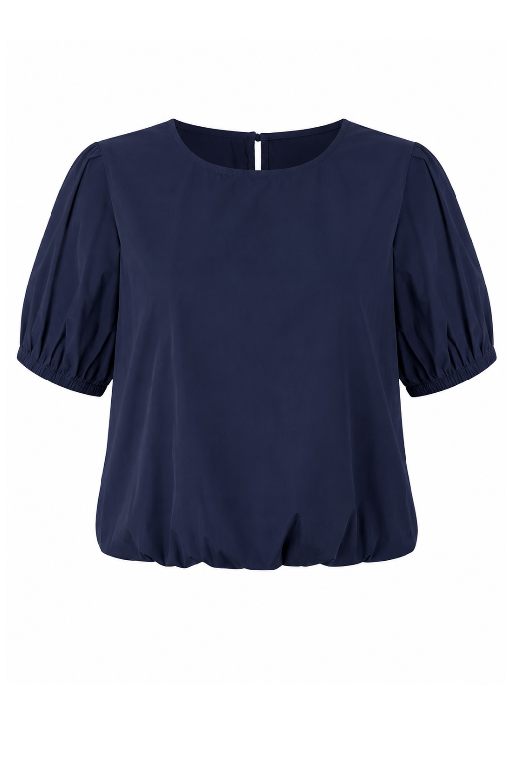 Tracy Navy Poplin Top