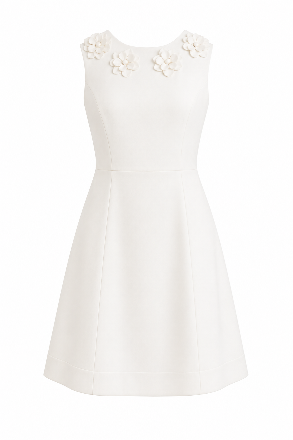 Addie White Bloom Mini Dress