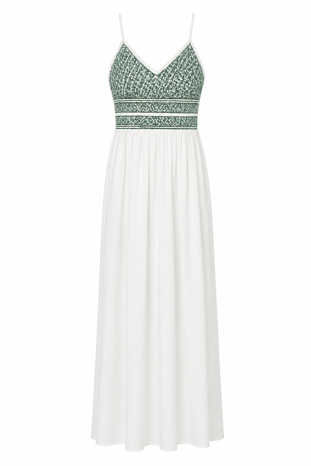 Alice Emerald Trellis Midi Dress