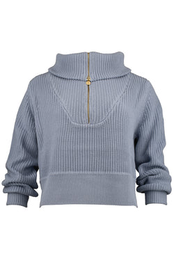 Gabrielle Half-Zip Knit Pullover