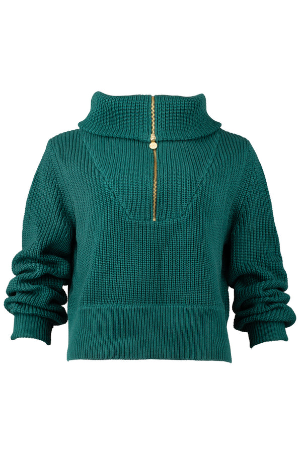 Gabrielle Half-Zip Knit Pullover