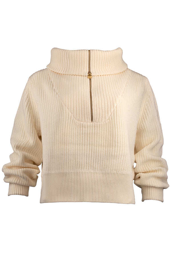 Gabrielle Half-Zip Knit Pullover