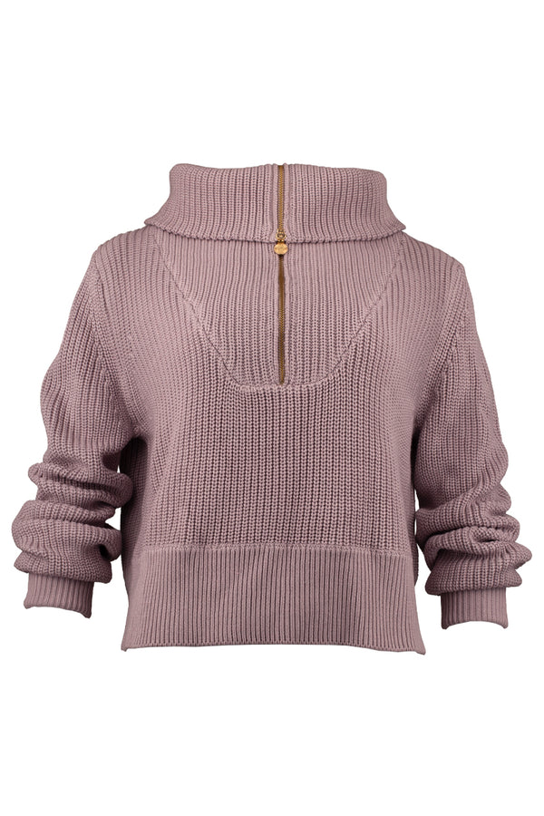 Gabrielle Half-Zip Knit Pullover