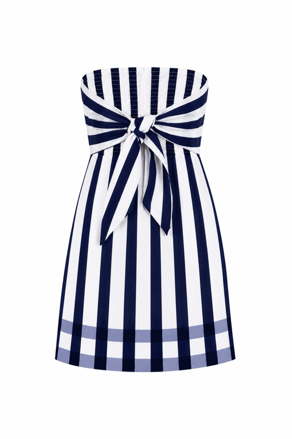 Aspen Navy Stripe Mini Dress