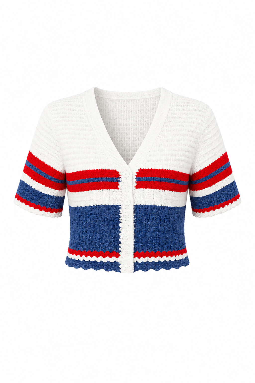 Brittney Heritage Stripe Crochet Top