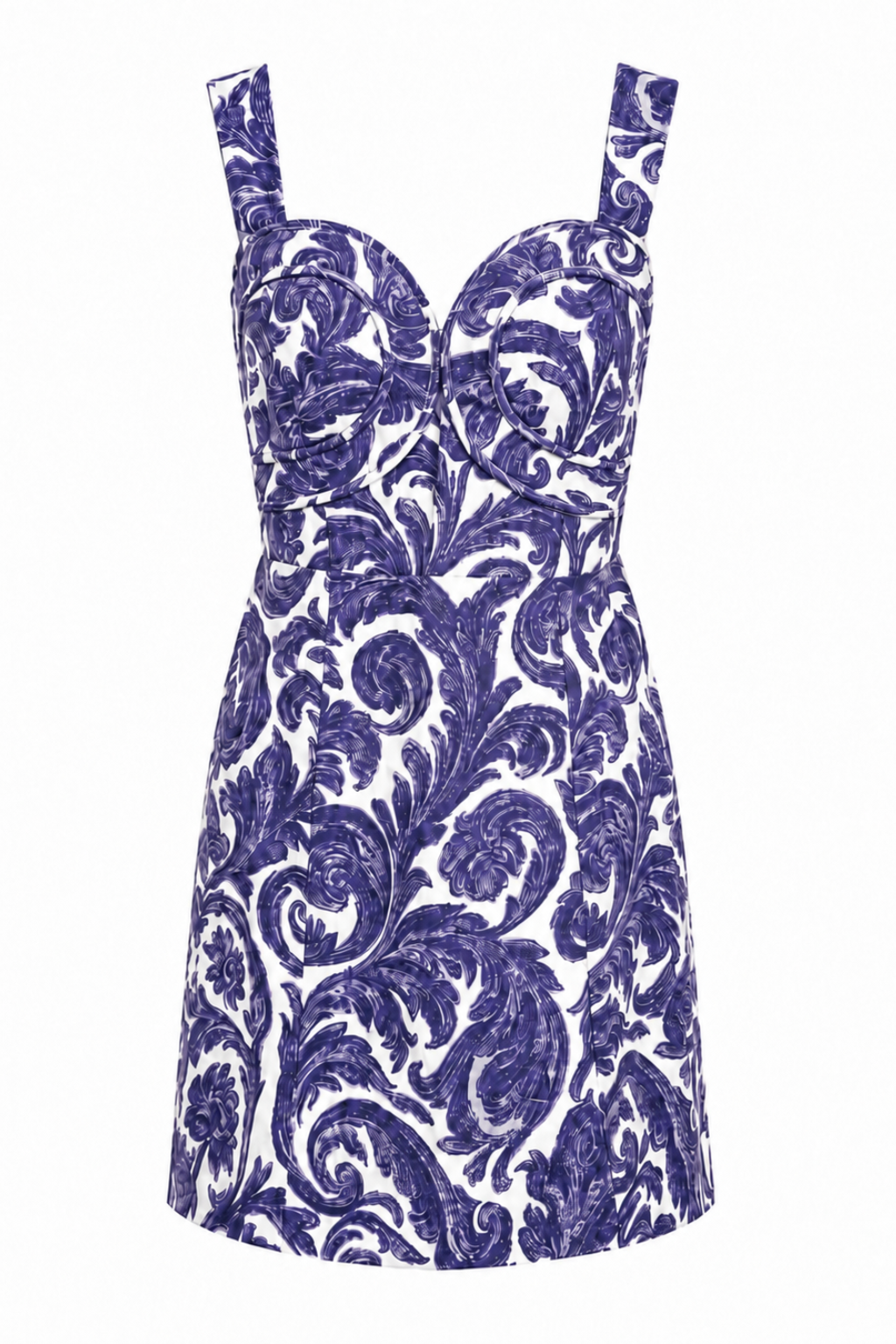 Callie Purple Paisley Mini Dress