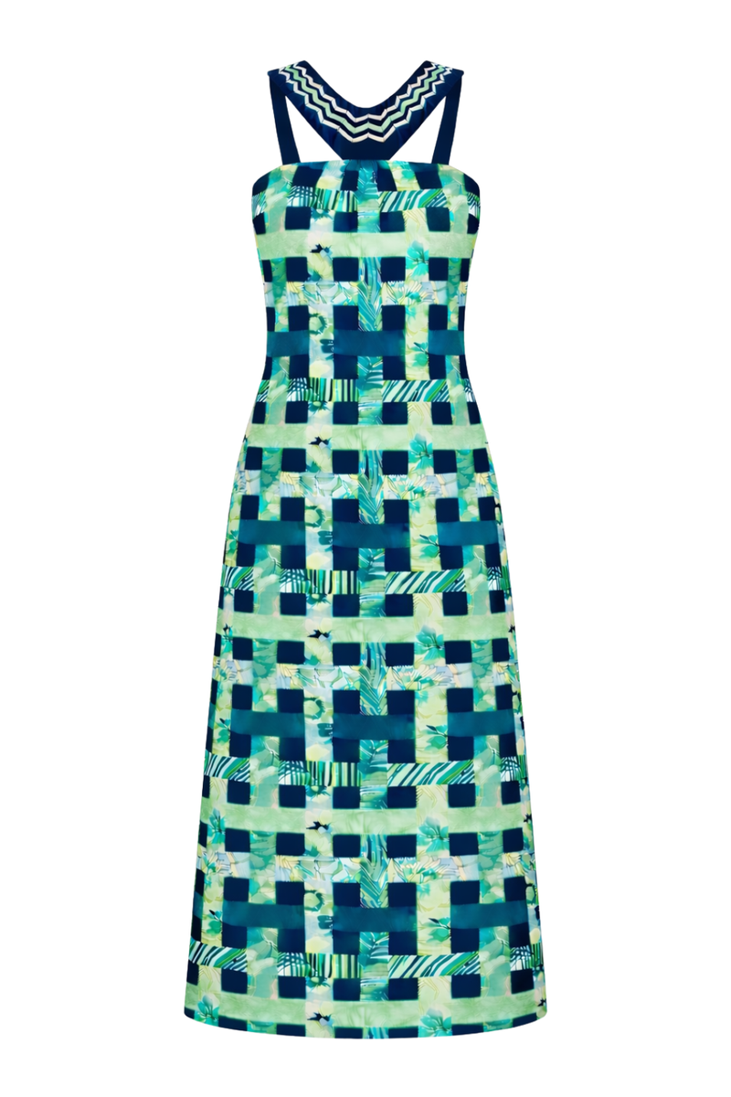 calvin klein green polka dot dress Calvin Klein Polka-Dot Fit & Flare Dress - Black/White