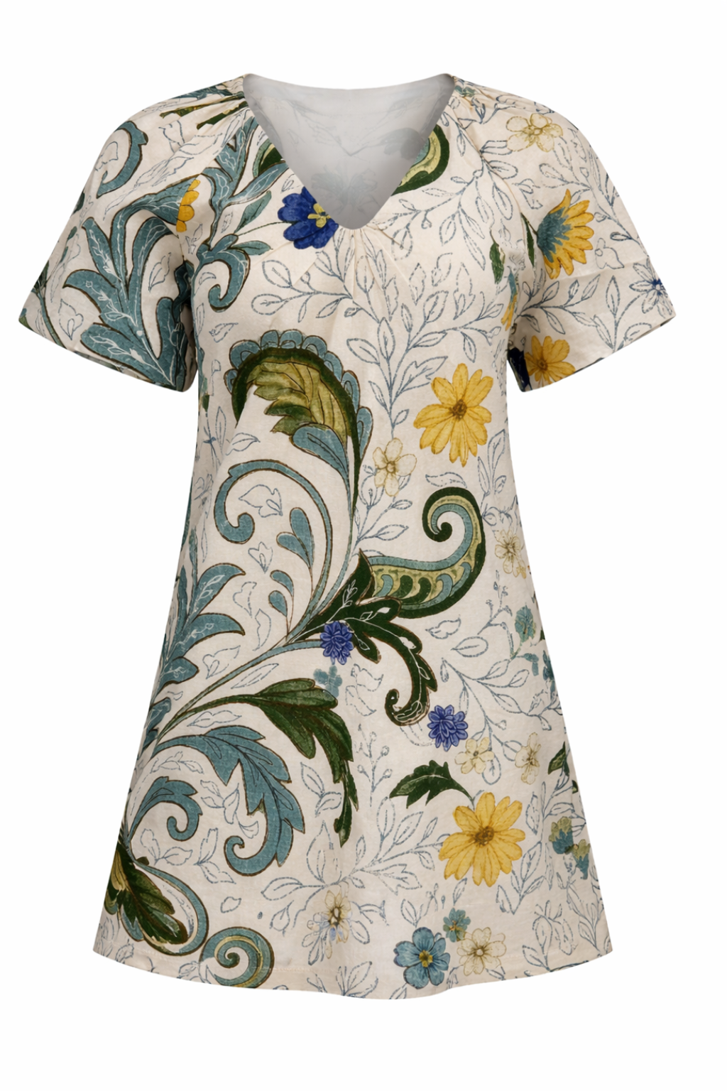 Clarke Multi Floral Daisy Mini Dress