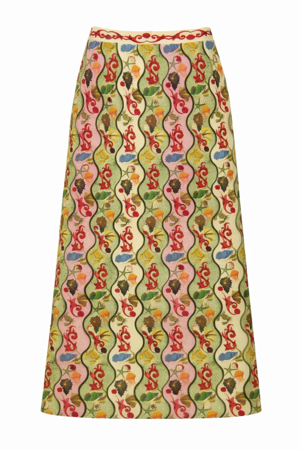 Dillon Multi Shell Midi Skirt