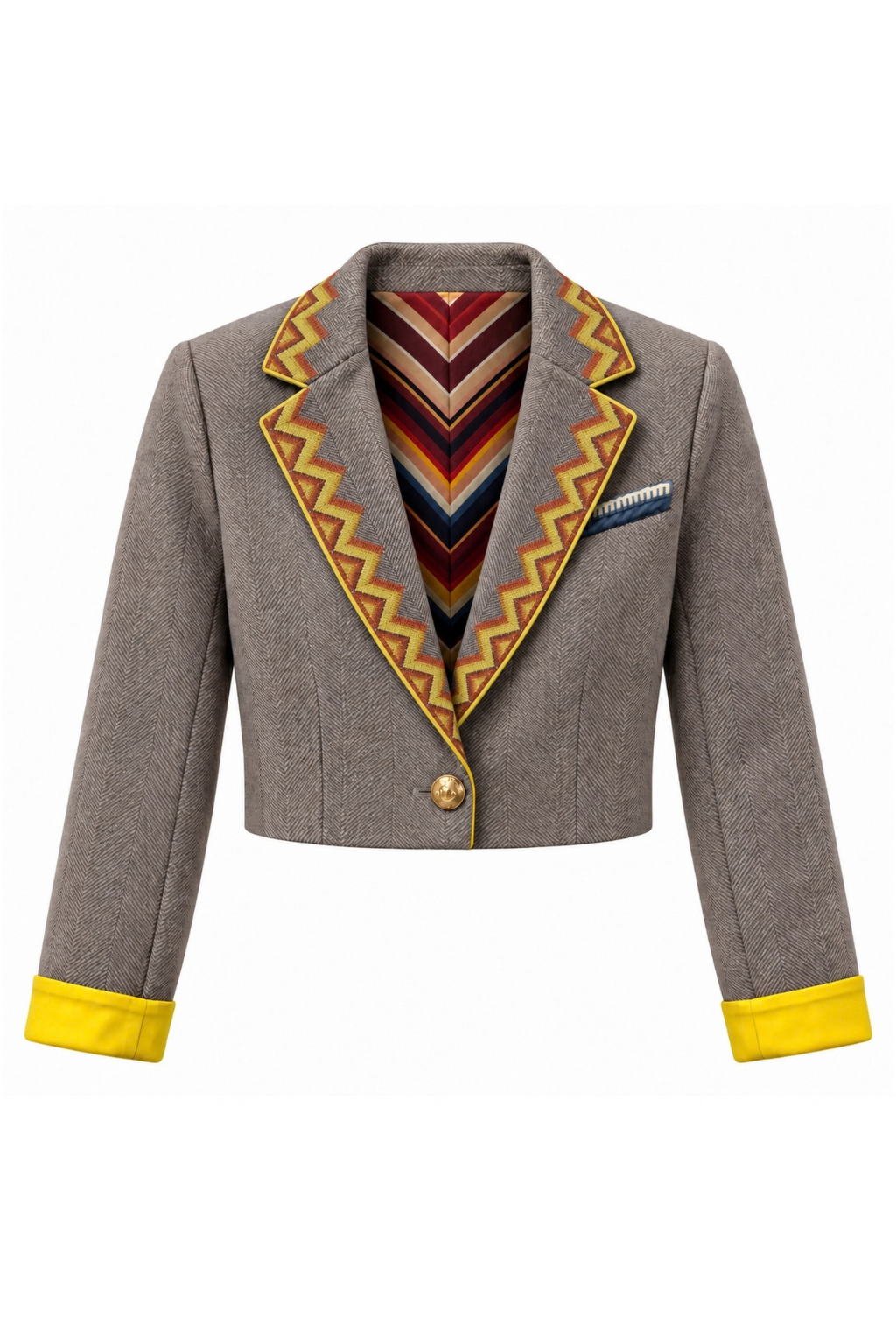 Eleanor Multi Mix Cropped Jacket