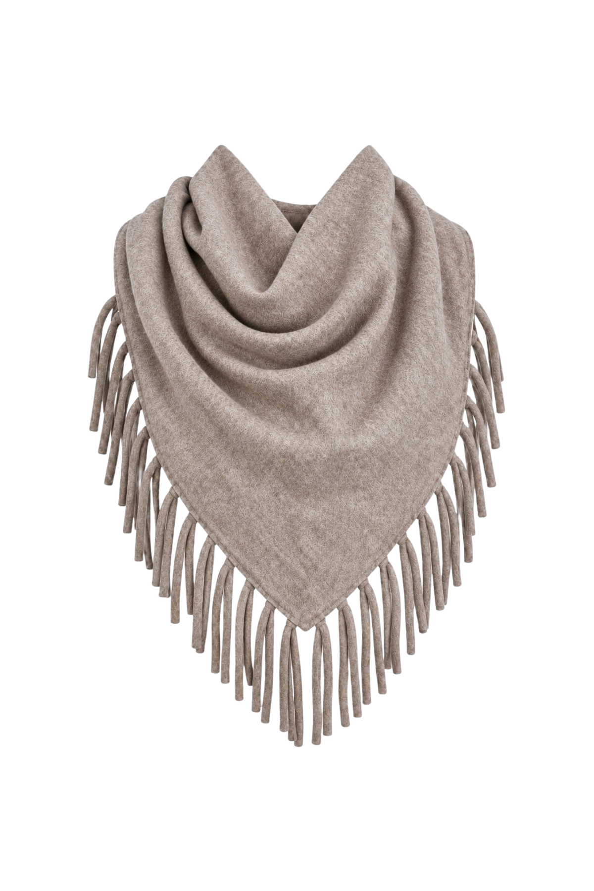 Mushroom Fringe Neck Scarf
