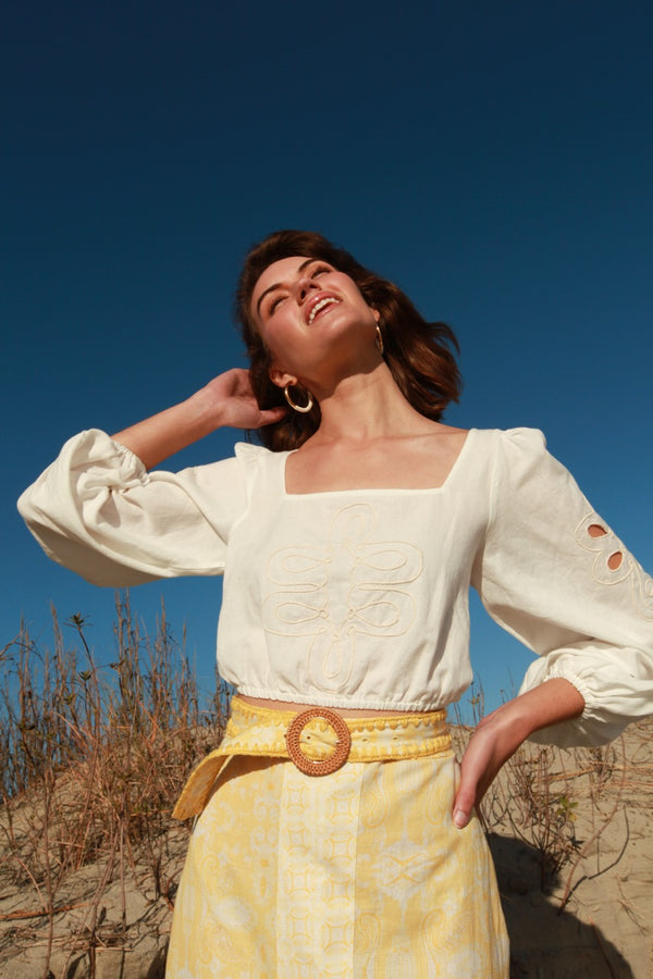 Cora Linen Blouse