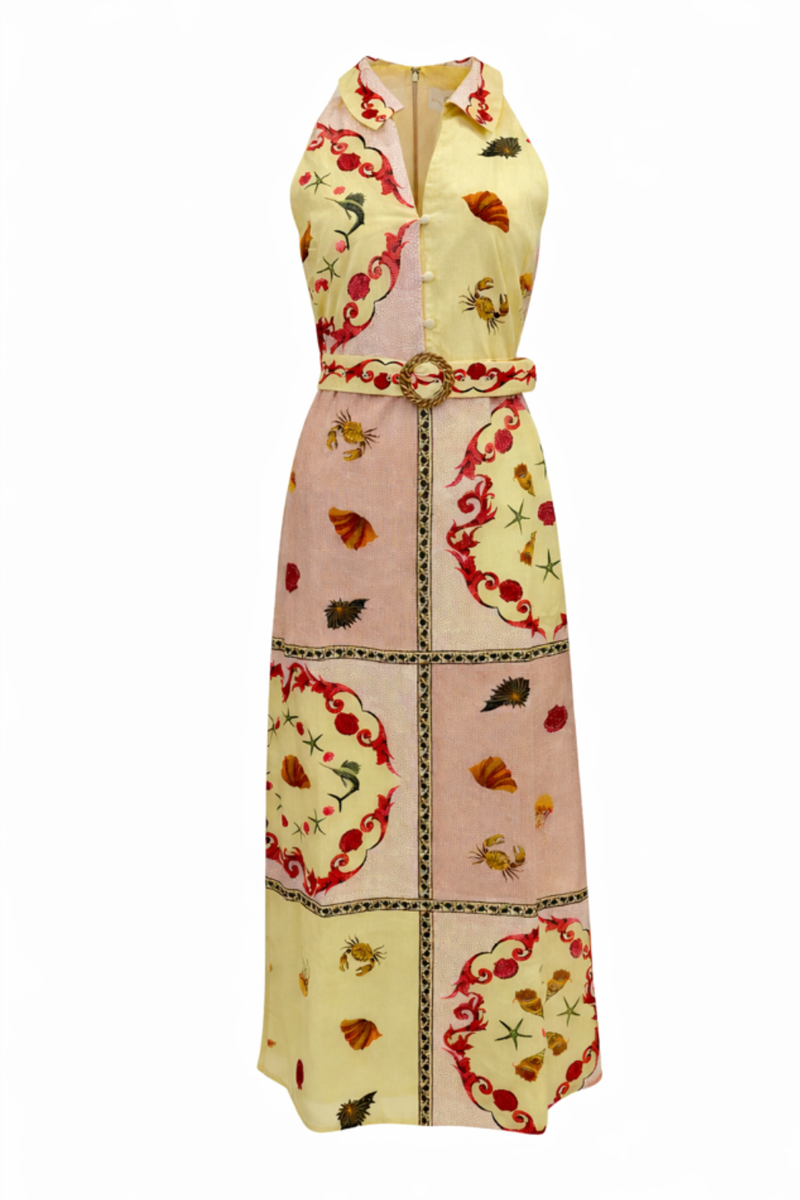 Jill Blush Shell Midi Dress