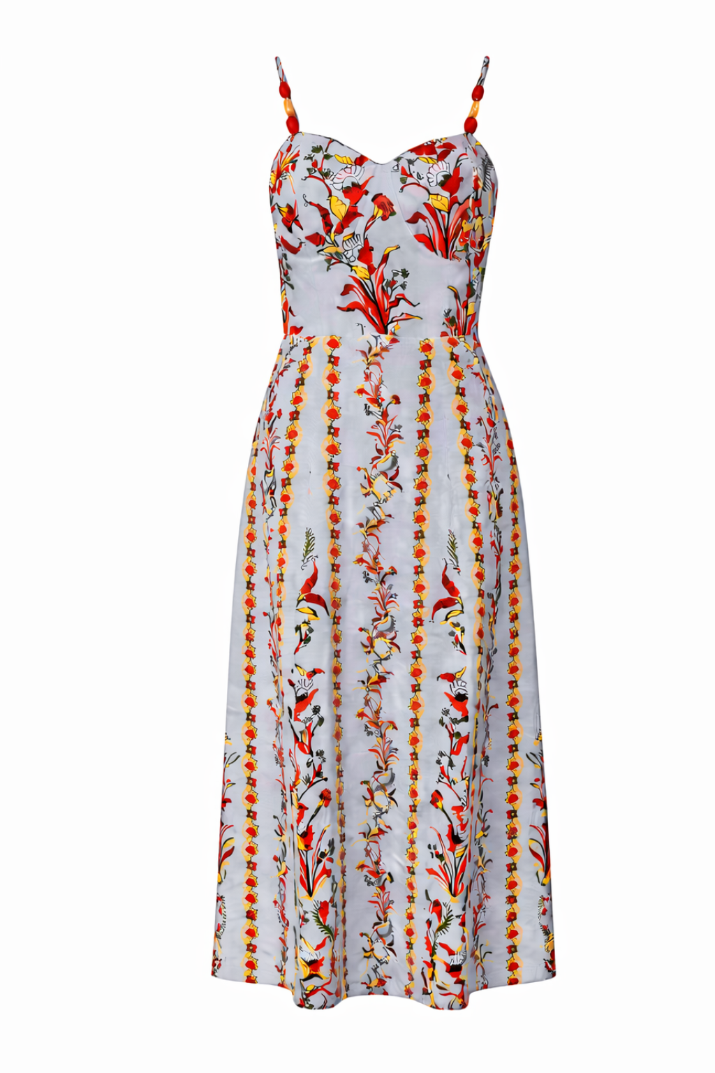 Junie Seascape Floral Midi Dress