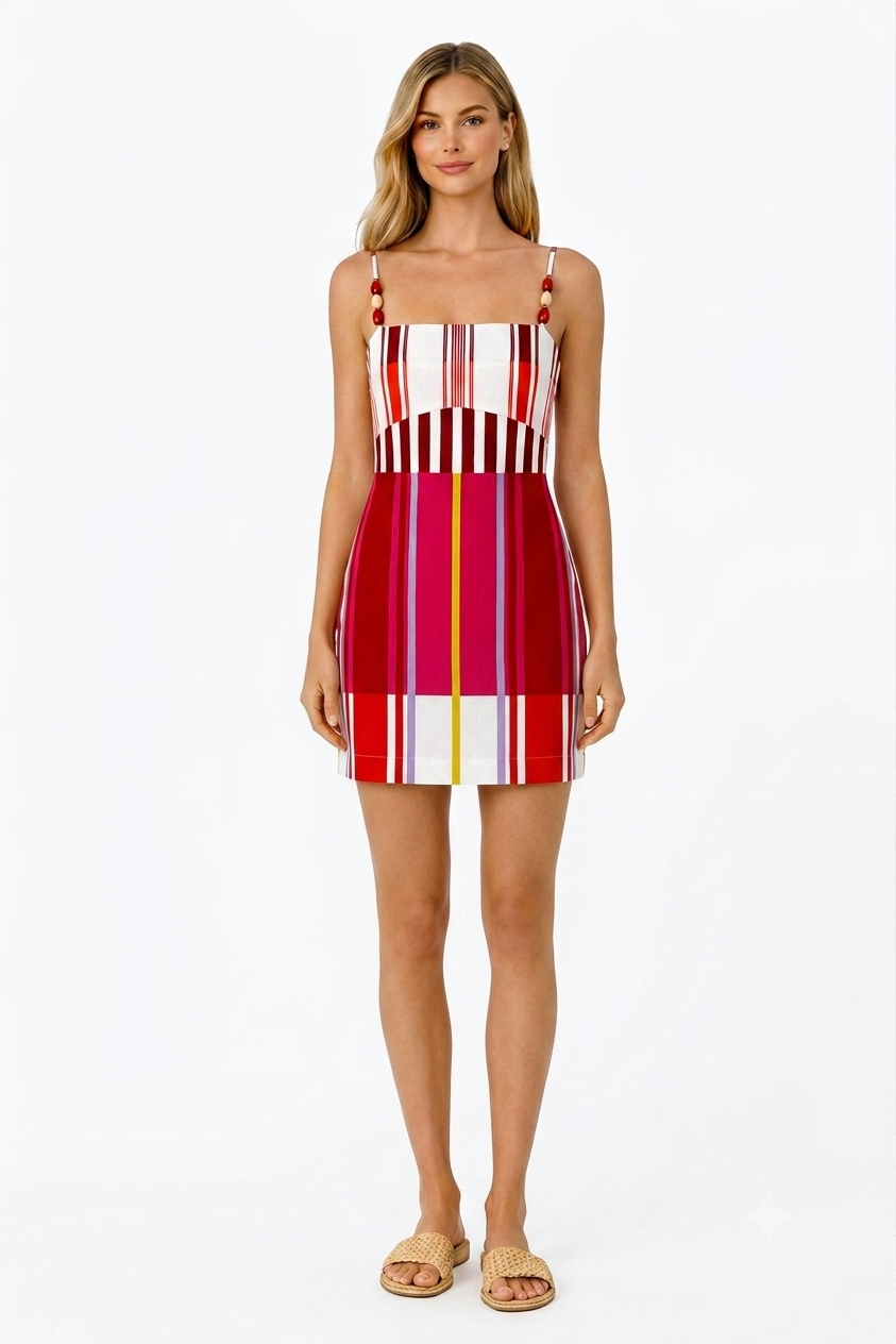 Lauryn Happy Stripes Mini Dress