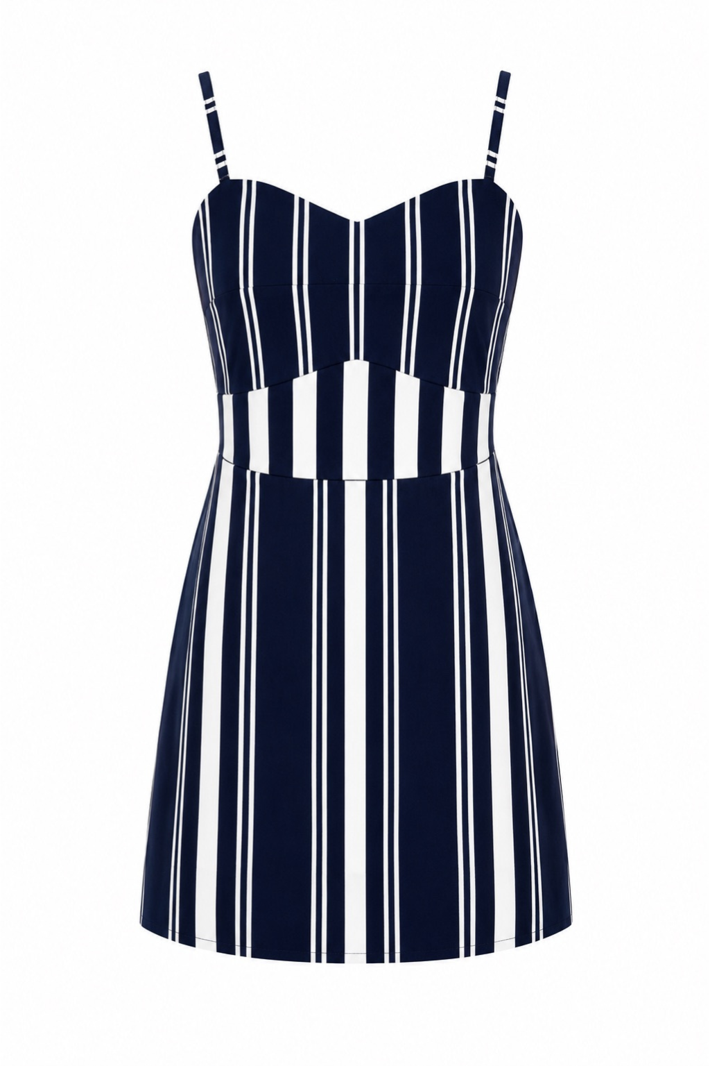 Lauryn Navy Stripe Mini Dress