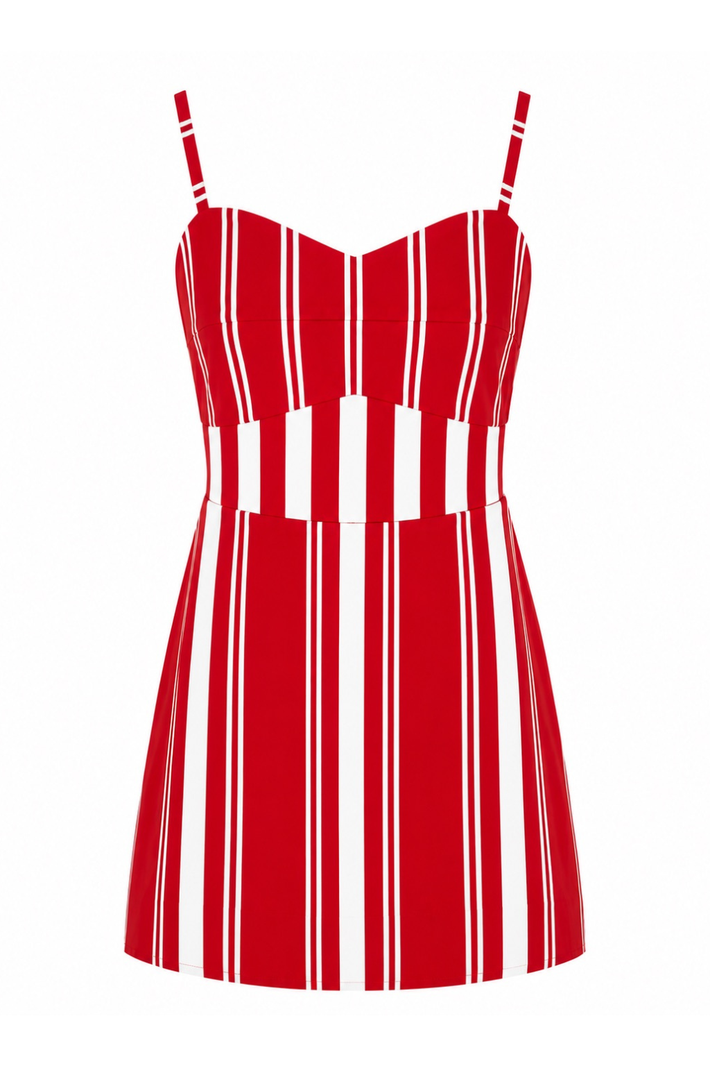 Lauryn Red Stripe Mini Dress
