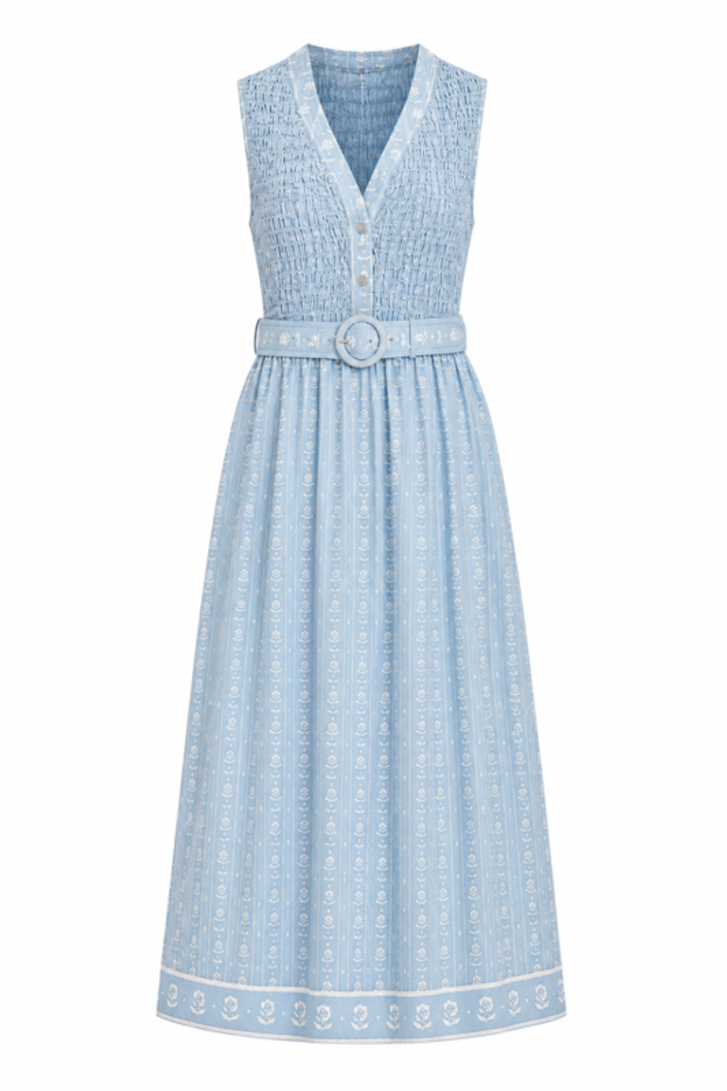 Millie Blue Dandy Midi Dress