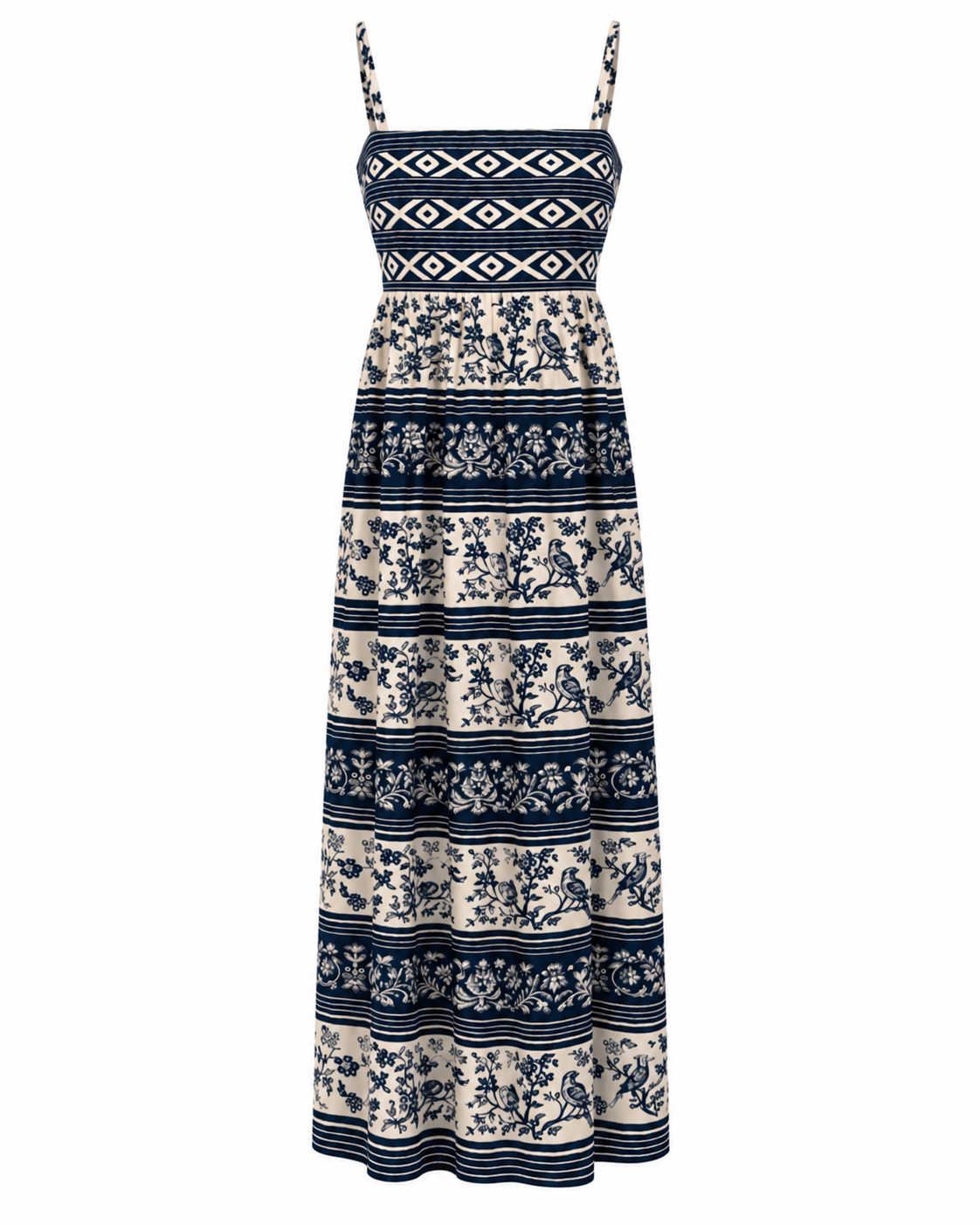 Nova Menagerie Stripe Midi Dress