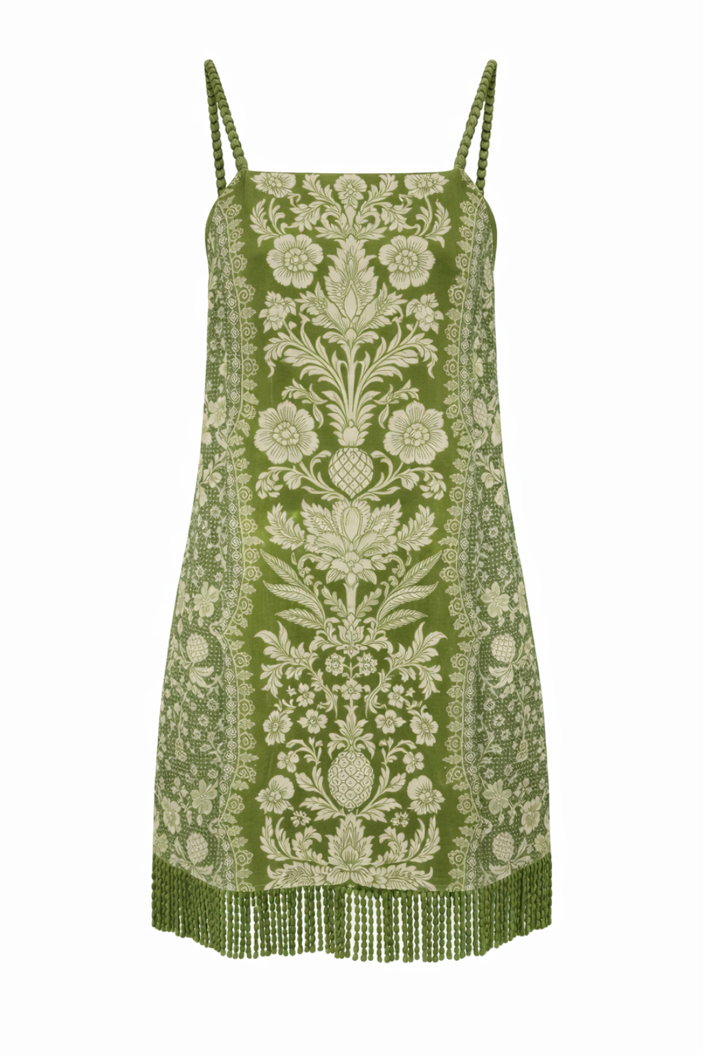 Parker Green Ivory Lace Floral Mini Dress