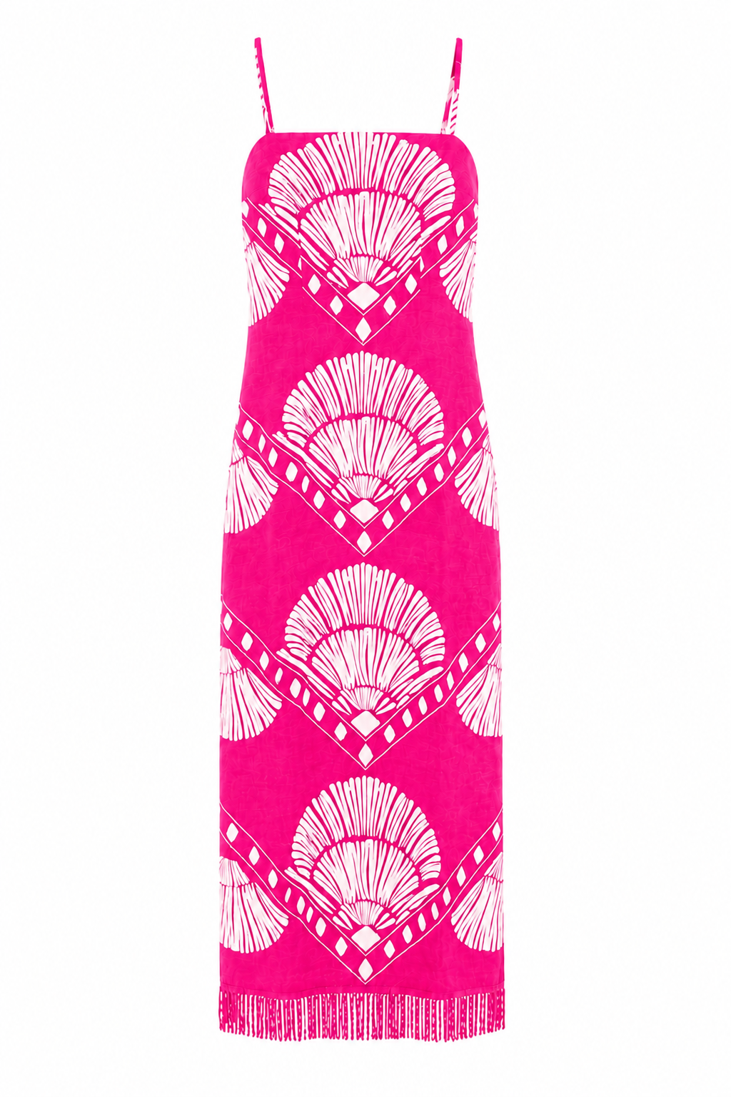 Shannon Hot Pink Midi Dress