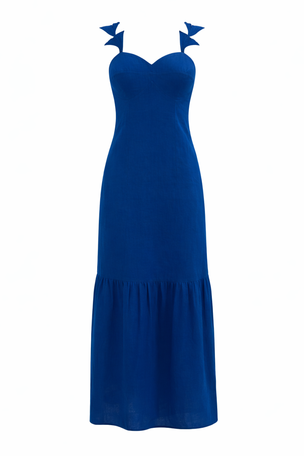 blue dress a Zoe Royal Midi Waist Size:52 Floor Length st-girls'-night-out Black Campaign Chest -
