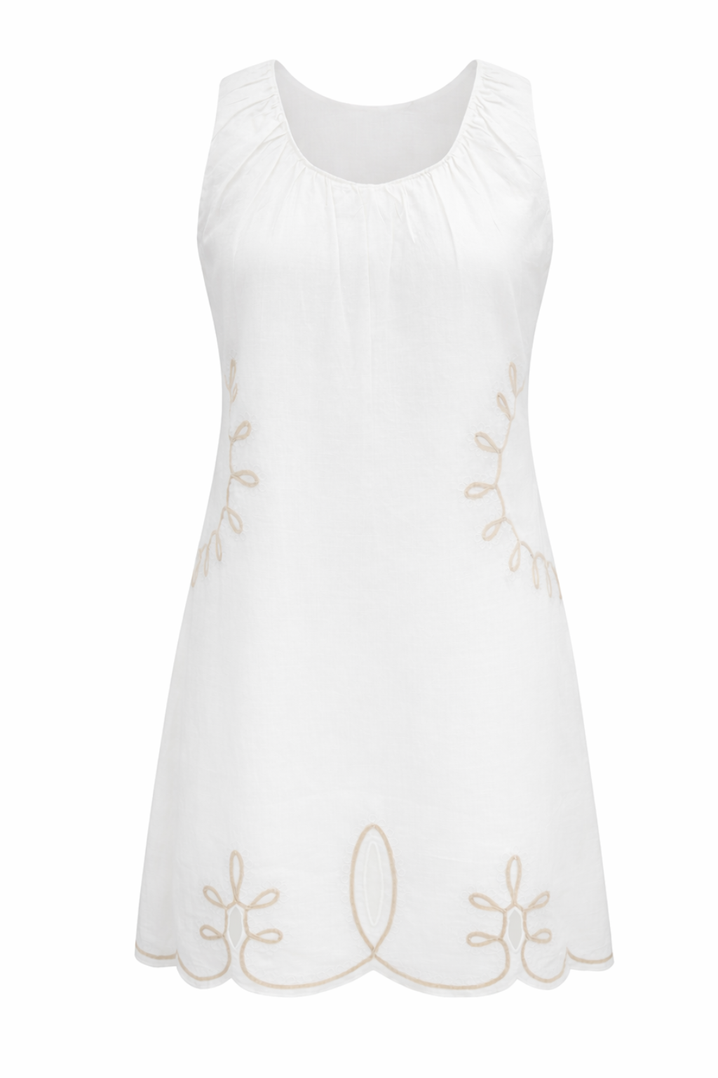 Polly Ivory Embroidery Dress
