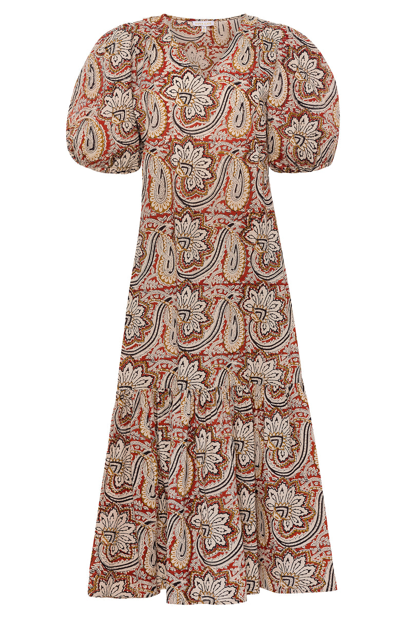 Myers Midi Quilted Sleeve Dress