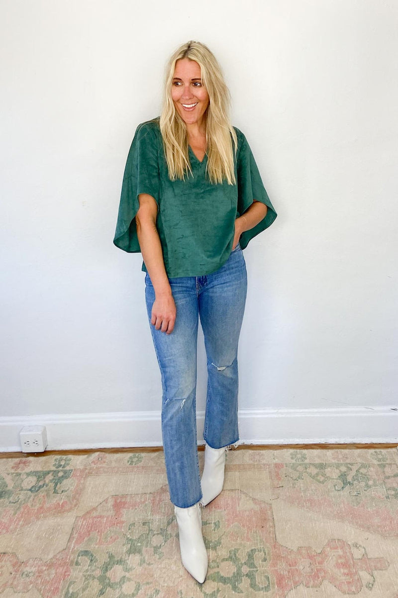 Nina Suede Blouse