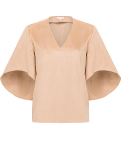 Nina Blouse in Suede